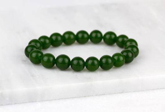 Dark Green Jade Bracelet